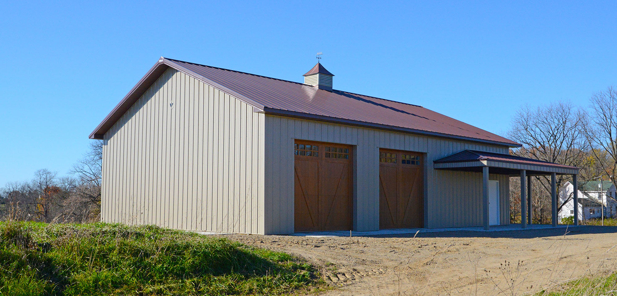 Suburban Post-Frame Garage